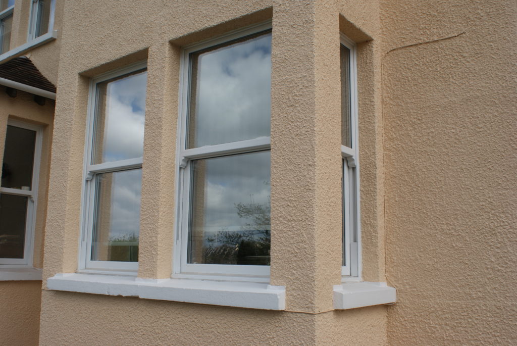 UPVC Sliding Sash Bay Window